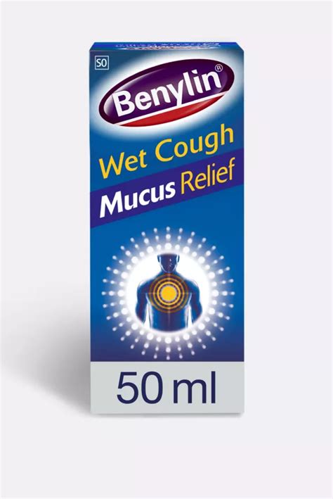 Benylin Wet Cough Syrup Mucus Relief 50ml