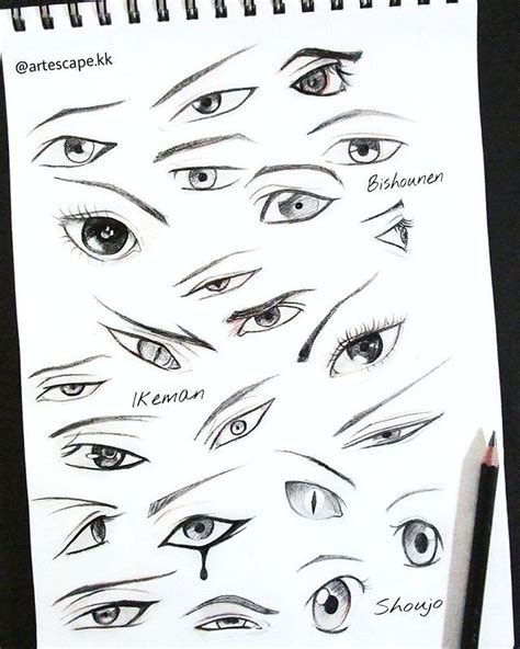 Eye compilation 👀 Here are different eye shapes I practised some time ...