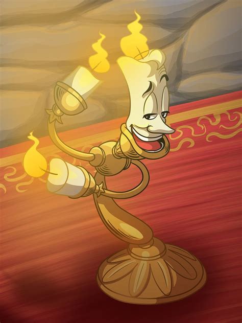 a cartoon character holding a lit candle in his hand