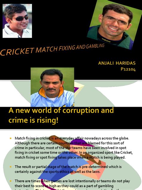 cricket match fixing | Gambling | Cricket