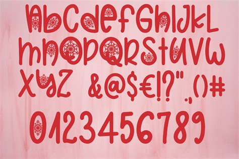 Christmas Snowflakes Font