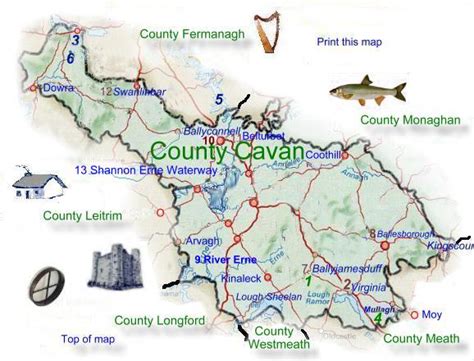 Map of County Cavan.