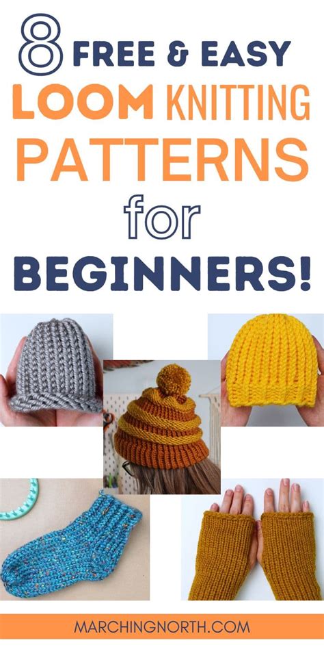 EASY Free Loom Knitting Patterns for Beginners (Start Here!) | Marching ...