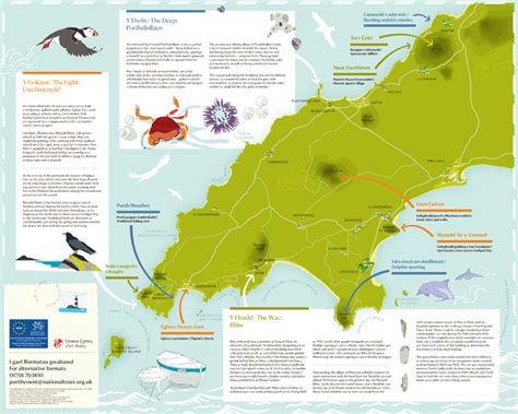 National Trust Map, Porth-y-Swnt on Behance