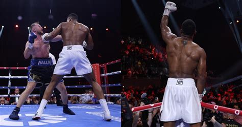 Anthony Joshua Stops Otto Wallin On His Stool Amid Vicious Striking ...