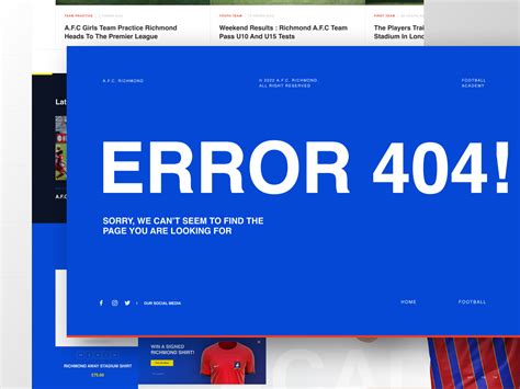 Richmond Académy - Football Club Landing Page by Yogha Batara Adiyatma ...