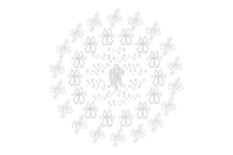 Christmas Mandala Graphic by mounbox · Creative Fabrica