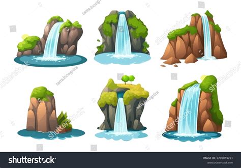 Waterfall: Over 38,149 Royalty-Free Licensable Stock Illustrations ...