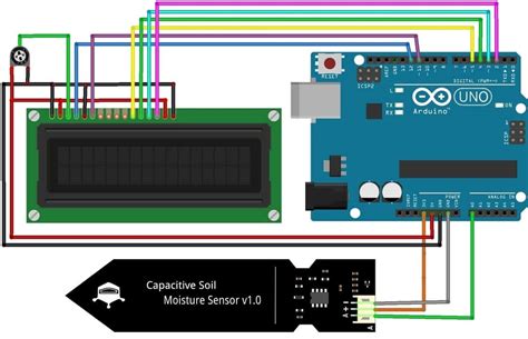 Interface Capacitive Soil Moisture Sensor v1.2 with Arduino