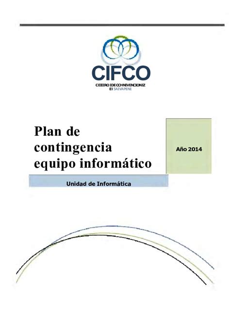 (PDF) Plan de contingencia para equipo informatico 2014 R | Moises Alow - Academia.edu