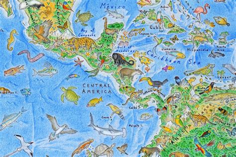 Artist Spent Three Years Drawing Map of the World with 1,642 Animals | My Modern Met