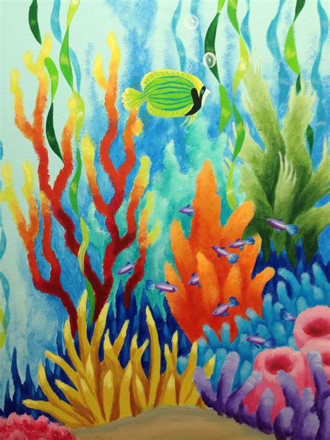 Ocean - undersea tropical | Sea life art, Coral art, Fish art