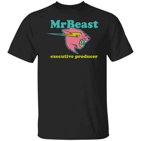 MrBeast Merch Mrbeast Executive Producer Black Tee - Spoias