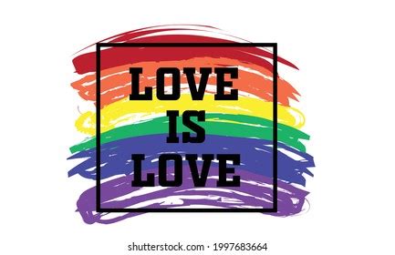 Love Love Rainbow Love Wins Rainbow Stock Vector (Royalty Free ...