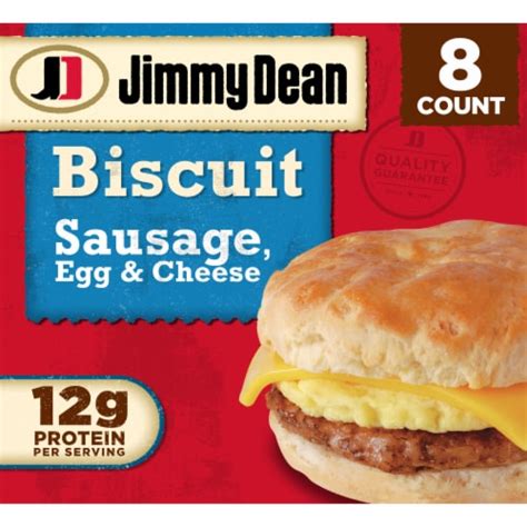 Jimmy Dean® Sausage Egg and Cheese Biscuit Frozen Breakfast Sandwich ...