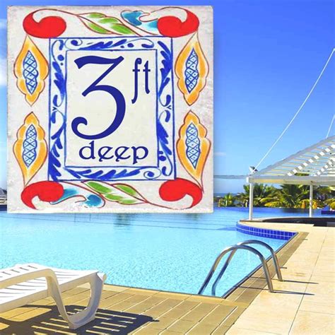 Swimming Pool Marker, Depth Marker, Any Design to Match Your Décor ...