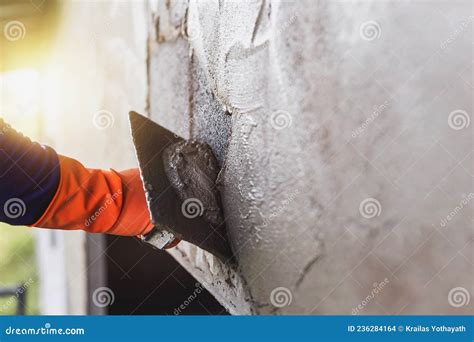 Concrete Plasterers To Create Industrial Workers Background Walls with ...