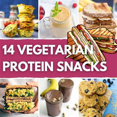 14 Healthy Vegetarian High Protein Snacks | Hurry The Food Up