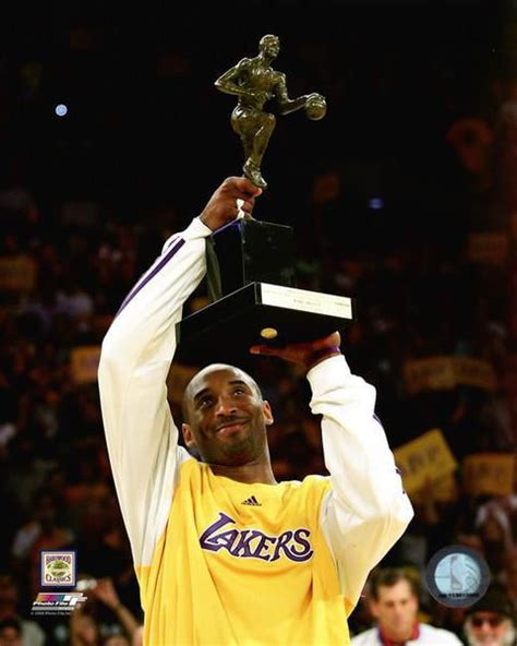 Kobe Bryant with the 2008 NBA MVP Trophy Photo Print - Walmart.com - Walmart.com