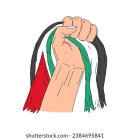 Hand Holding Palestine Flag Flag Palestine Stock Vector (Royalty Free) 2384695841 | Shutterstock