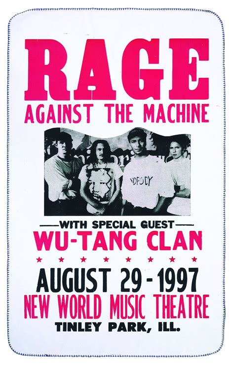 Rage Against the Machine Vintage Tour Poster Print Super | Etsy