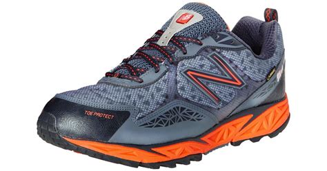 New Balance Synthetic 910 V1 Trail Running Shoe in Navy/Orange (Blue ...