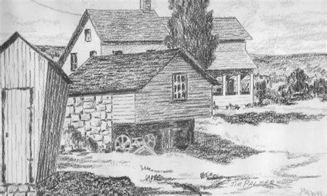 Original Pencil Drawing of Country House Art Print Greeting Cards ...