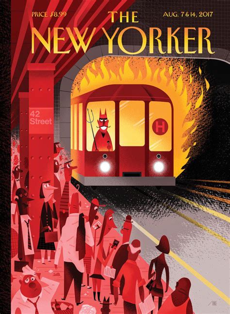 This week’s New Yorker cover perfectly renders NYC’s summer of transit ...