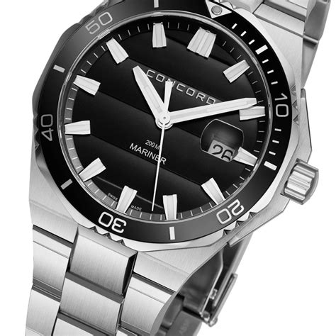 Concord 0320352 Mens Mariner Black Quartz Watch