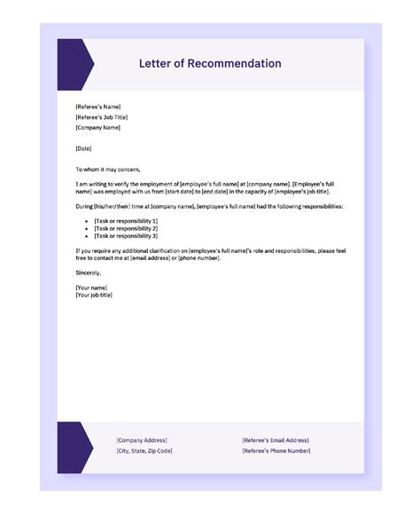 Employee Former Employee Letter Of Recommendation Template - prntbl.concejomunicipaldechinu.gov.co