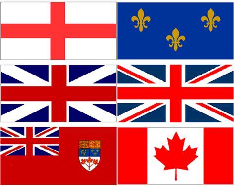 canadian flag evolution, 1577-1965 - doreyme