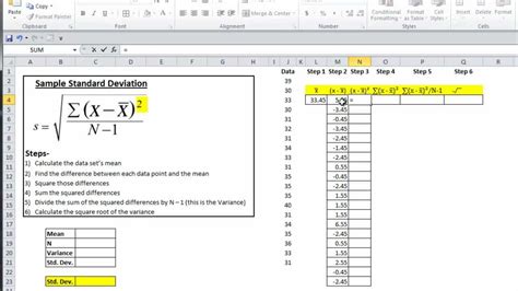 Mean Standard Deviation In Excel - ZOHAL