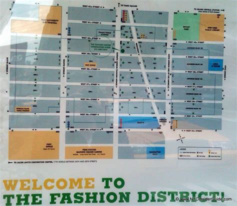 Garment District (Fashion District or Fashion Center) NYC Free Map ...