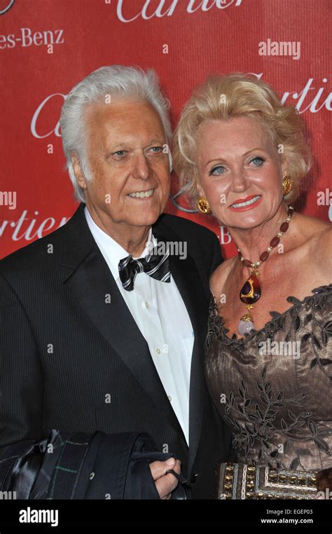 PALM SPRINGS, CA - JANUARY 4, 2014: Singer Jack Jones & wife at the ...