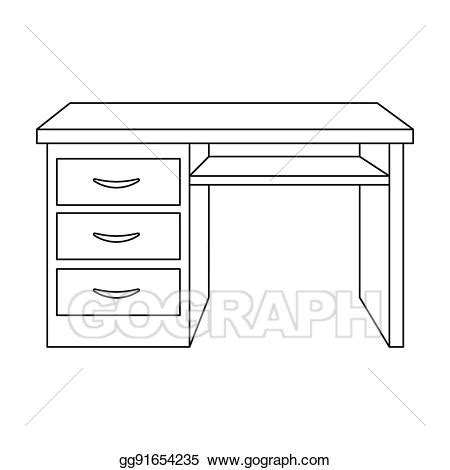 Desk clipart outline, Picture #2597736 desk clipart outline