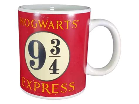 WARNER BROS HARRY Potter Hogwarts Express 9-3/4 Ceramic Coffee Cup $15. ...