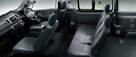 New Toyota Hiace Van Interior picture, Inside view photo and Seats image