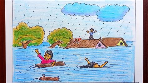 Top 187 + Cartoon flood drawing - Delhiteluguacademy.com