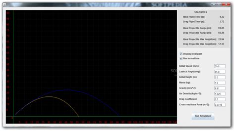 Projectile Motion Calculator and Grapher 1.0 - Download, Screenshots