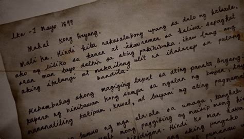 Old Tagalog Love Letter