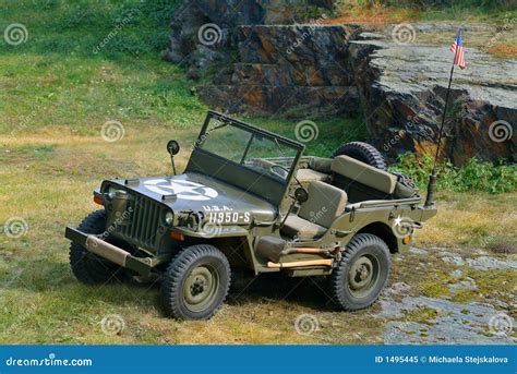 Jeep Willys 1944 stock image. Image of rock, olive, soldier - 1495445