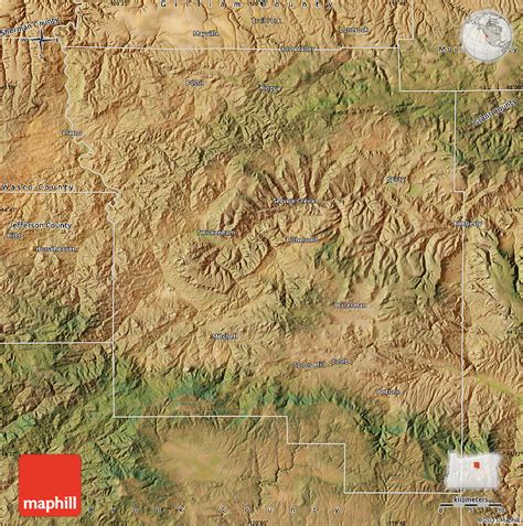 Satellite Map of Wheeler County