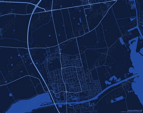 Burgum - Dark Blue Vector Map | Boundless Maps