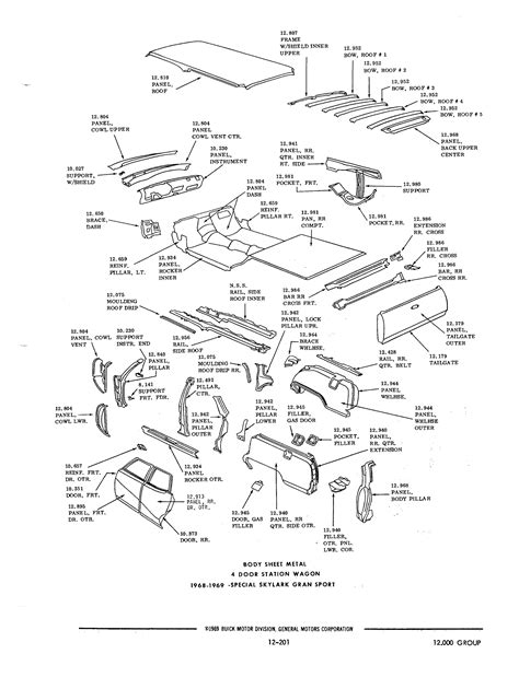 Buick 1940-1972 Parts illustrations / Buick Chassis And Body Illustration Catalog 1940-1972_page ...