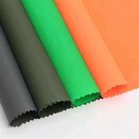 70D Waterproof 0.5 CM Ripstop Nylon Ripstop Fabric 210T PU Coating Wear ...