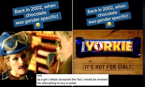 Foodies left divided over controversial 2002 Yorkie 'not for girls' advert - but was it 'sexist ...