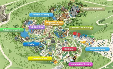 LEGOLAND WINDSOR - MAP OF RIDES Legoland Windsor, Open Street Map, London Map, Great Britain ...