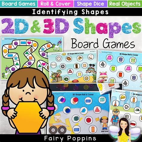 2D and 3D Shapes Activities | Fairy Poppins