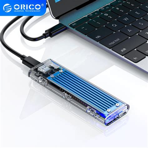 Orico NVME SSD Enclosure M2 SSD เคส M.2 to USB Type C ฮาร์ดไดรฟ์ใส ...