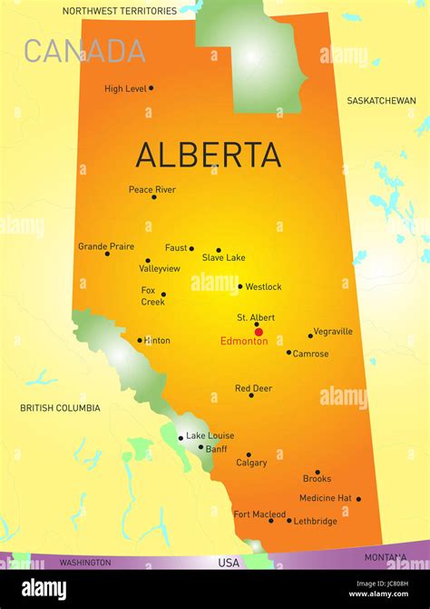 The Map Of Alberta Canada - Black Sea Map